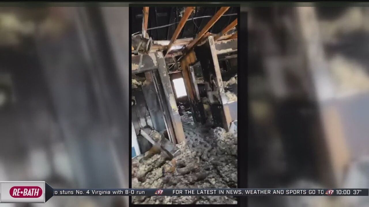 Police collecting donations for apartment building fire victims